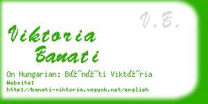 viktoria banati business card